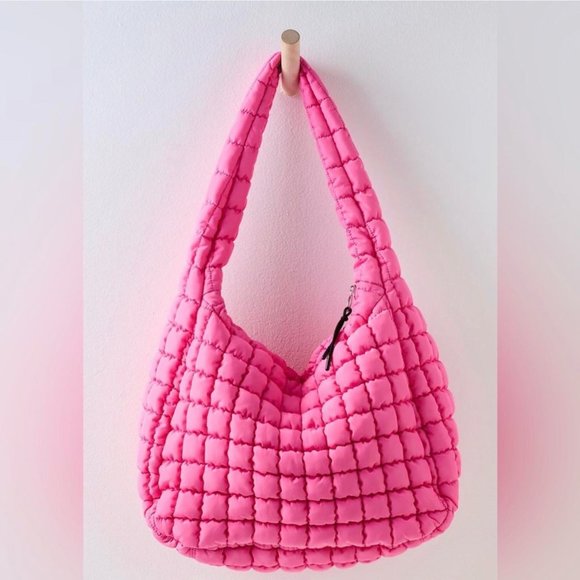 Free People FP Movement Quilted Carryall Pink Bubblegum  - FACTORY SEALED - Picture 13 of 17